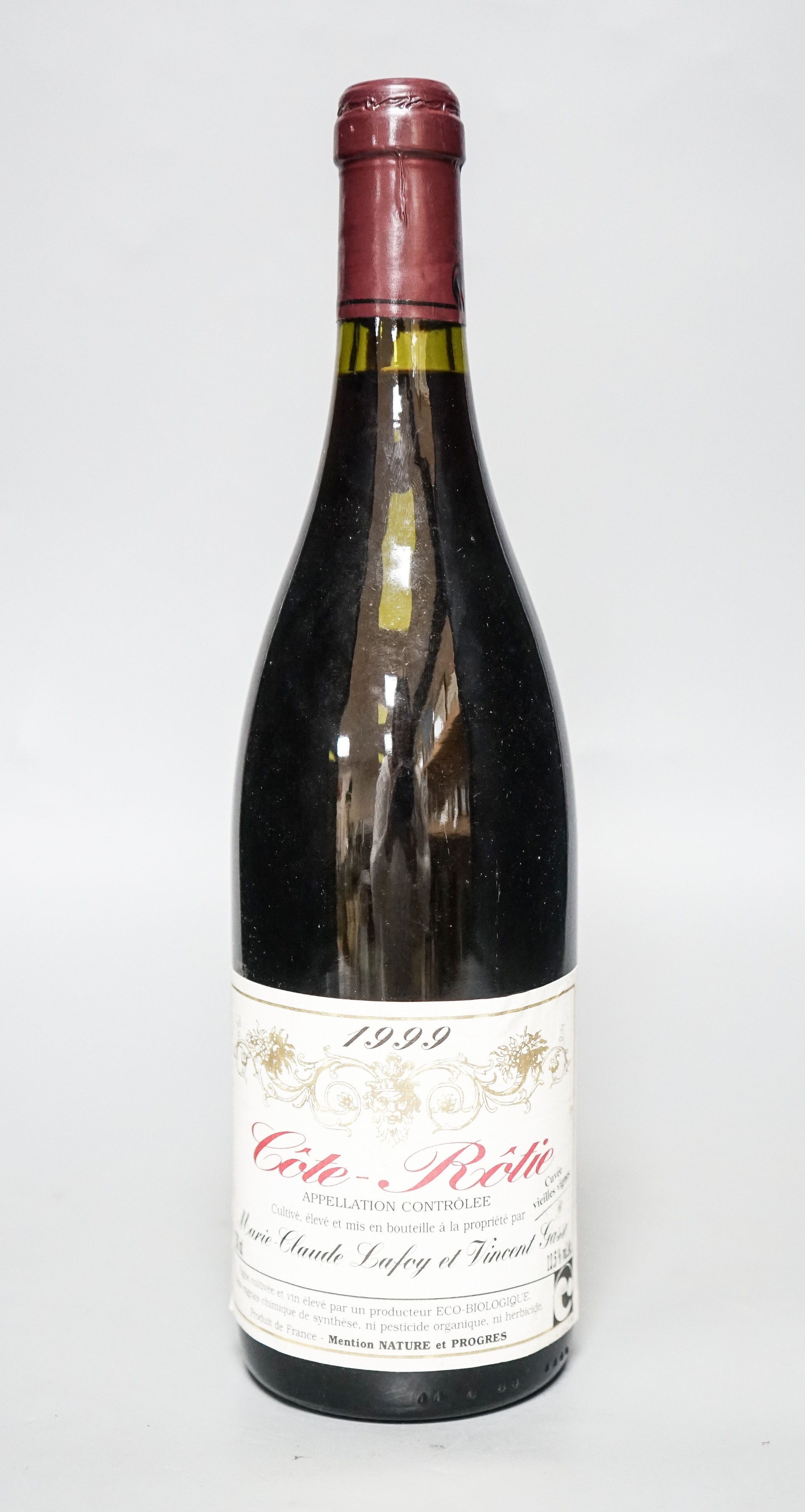 Five bottles of Cote Rotie, 1999